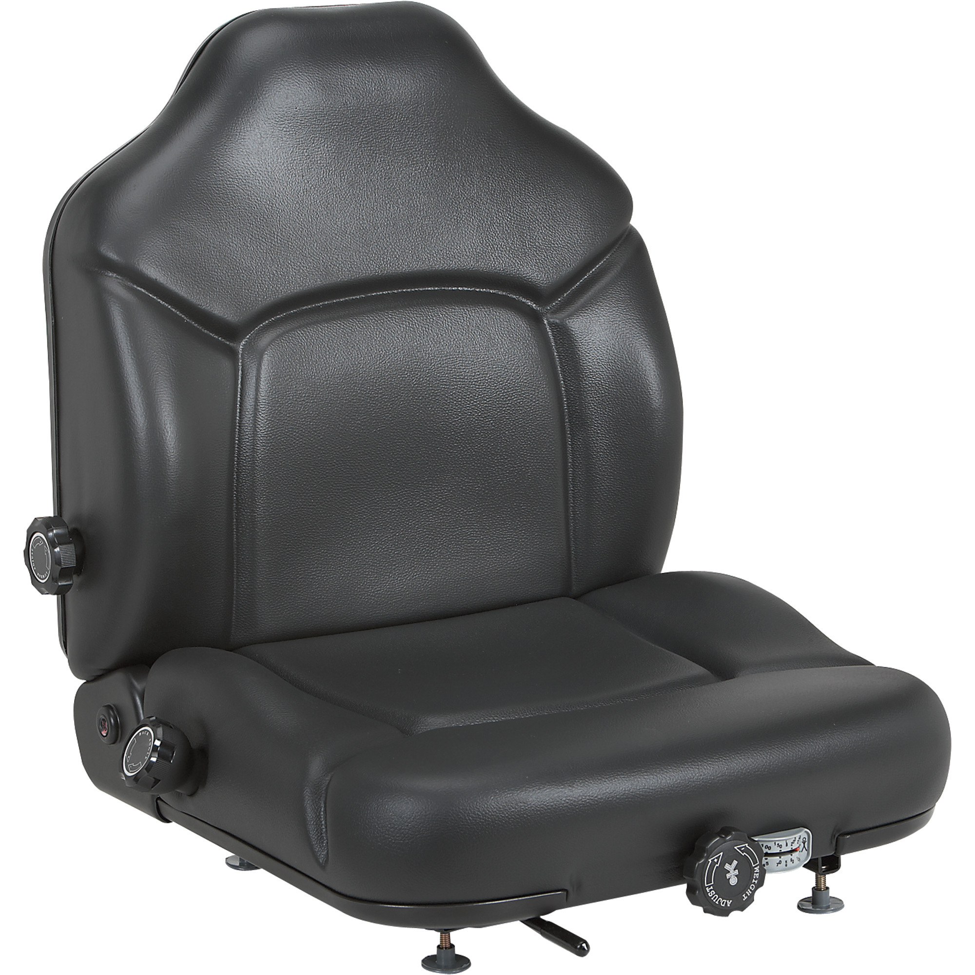 Michigan Highback Suspension Seat, Black, Model# V-5200
